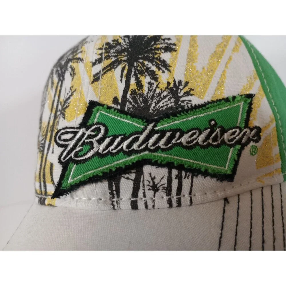 2009 Anheuser-Busch Official Product Budweiser Logo Green Adjustable Hat Cap NWT - Picture 5 of 9